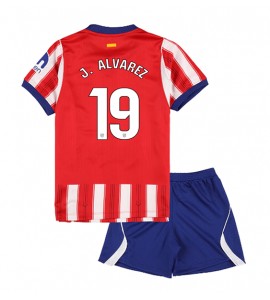 Atletico Madrid Julian Alvarez #19 Jalkapallovaatteet Lasten Kotipeliasu 2026-27 Lyhythihainen (+ Lyhyet housut)